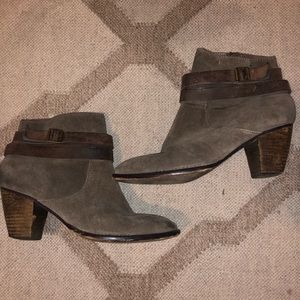 Steve Madden gray booties